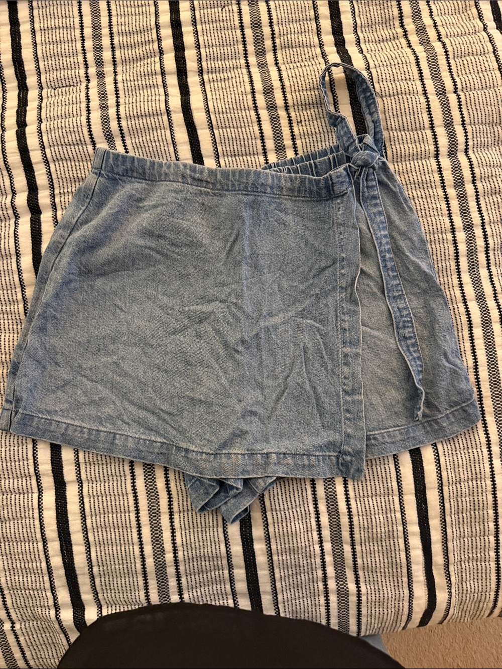 cloth & stone Light Blue Denim Mini Skort